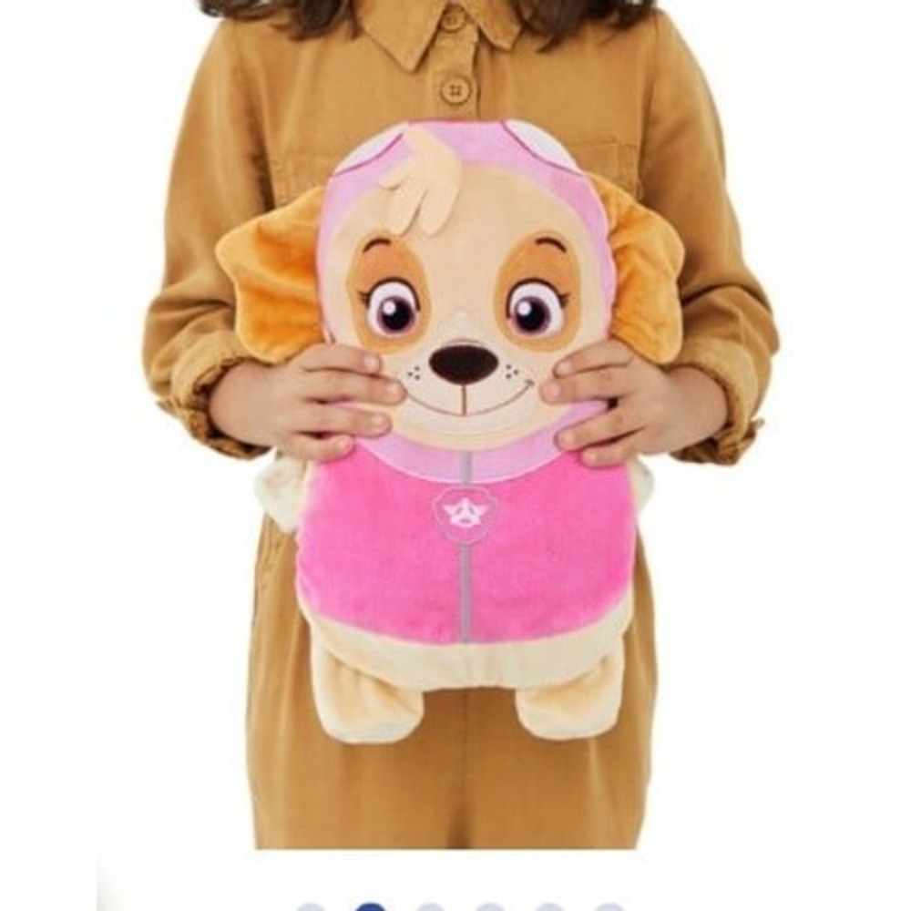 Paw Patrol Skye Plush Pink and Tan Kids Raincoat Backpack